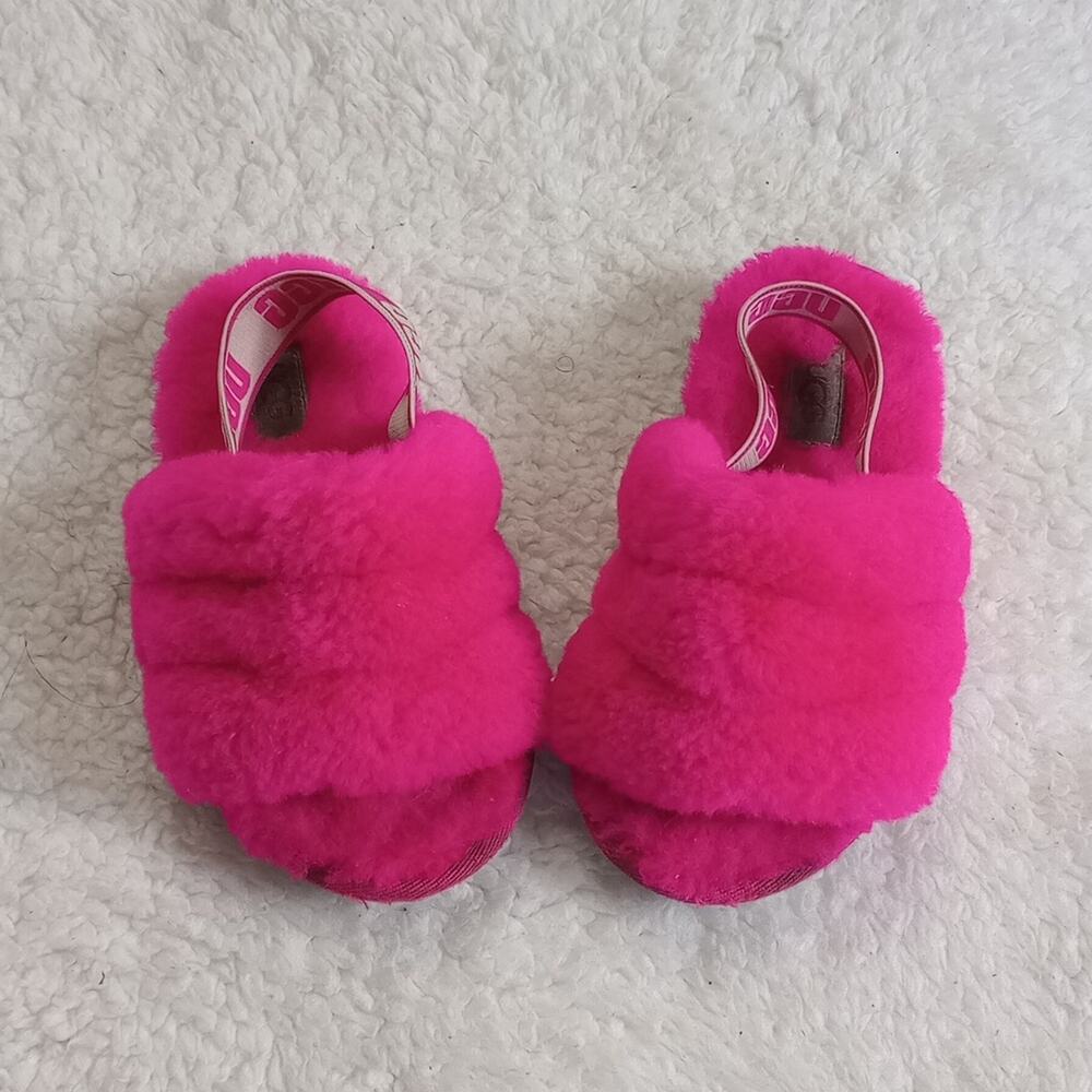 UGG Fluff Yeah Slides pink Toddler 10